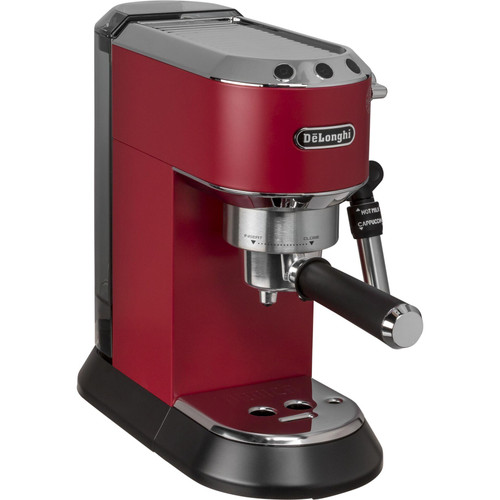 De'Longhi Dedica Style - Manual Espresso Machine Manual Milk Frother Red