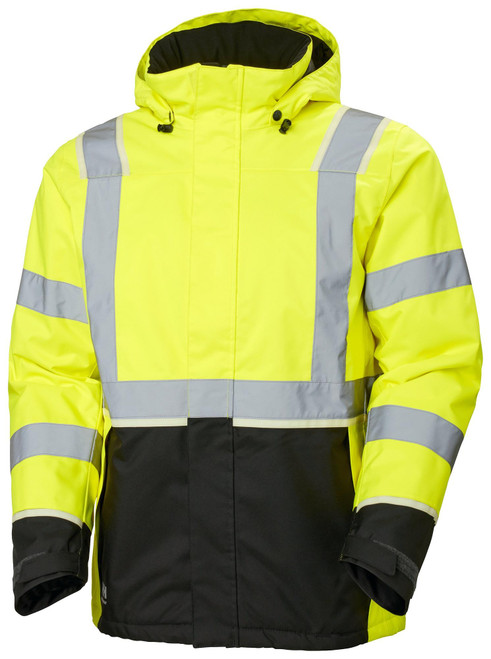 Winter Work Jacket by Helly Hansen: Hi Vis Yellow/Ebony, XXL