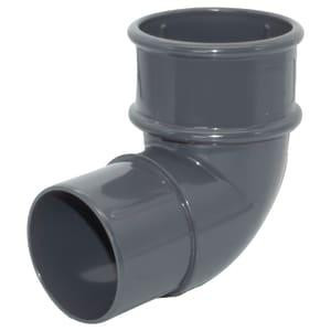 FloPlast Mini Gutter Pipe Bend - 92.5 Degree x 50mm Anthracite Grey
