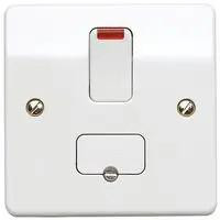 Mk K1060WHI 13A Double Pole Switched Connection Unit with Neon