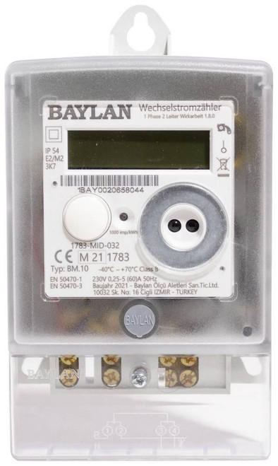 Counttec BT10 Wechselstromzähler Digital 60A MID-konform