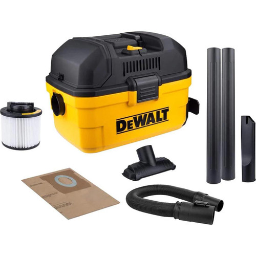 DEWALT DXV15T, Toolbox 15L Wet/Dry Vac, Yellow/Black, 1100 W