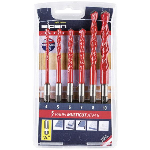 ALPEN 100802100 Carbide Universal Drill Bit Set