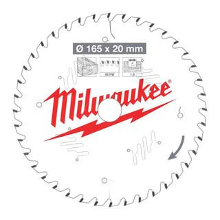 Milwaukee 4932471932 Circular Saw Blade 165/20 mm 40T Wood