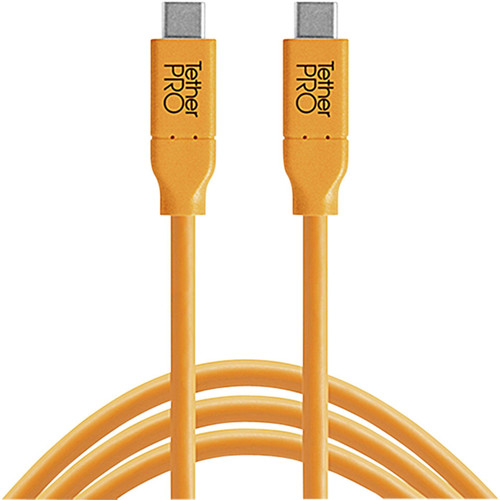 Tether Tools USB-C to USB-C 4.6 m Orange Camera