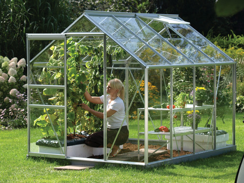Vitavia Venus 5000 Anodised Aluminium Greenhouse 6ft x 8ft - Toughened Glass Vitavia Venus 5000 Anodised Aluminium Greenhouse 6ft x 8ft - Toughened Glass