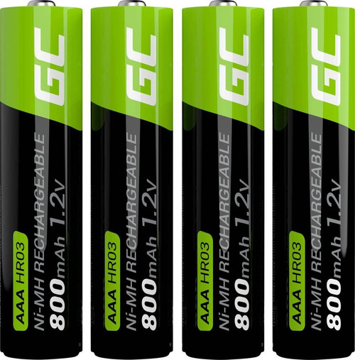 Green Cell Rechargeable AAA Battery 800 mAh Pack of 4