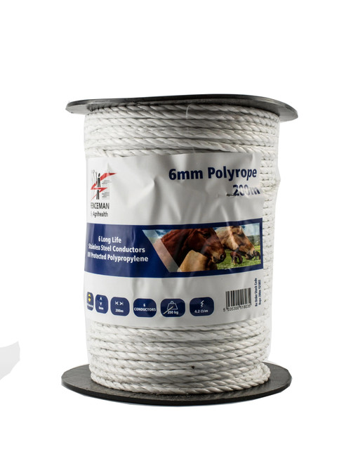Fenceman Polyrope Electric Fence Wire 6mm