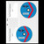Rexel Nyrex CD Pocket Multipunched with Label Sections for 2 CDs A4 Clear Ref 2001007 [Pack 5]