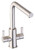 Abode Althia Brushed Steel Twin Lever Kitchen Sink Mixer Tap AT1257