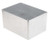 RS PRO Housing, silver, 139.1 x 101.5 x 76.7 mm, die-cast aluminium