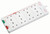 Masterplug Eight Socket Surge Protected Extension Lead, 2 Metres, White