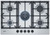 NEFF N70 T27DS59N0 75cm Gas Hob - Stainless Steel