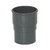 FloPlast RS1A Round Downpipe Socket 68mm Anthracite Grey