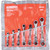 7PC 6-22mm Straight Ratchet Ring Spanner Set