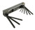 RS PRO Folding Handle Allen Key Set 9 Pieces 5/64 to 1/4 Inch