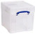 Really Useful Box 25.7 Litre XL - 395 x 335 x 335 mm - Transparent