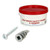 Olympic Fixings 200 Metal Self Drive Cavity Fixings and Screws in Storage Tub