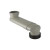 Geberit 388350291 Elbow Fitting PVC for Horizontal WC DN 90/100, Grey