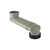 Geberit 388350291 Elbow Fitting PVC for Horizontal WC DN 90/100, Grey