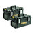 DEWALT 2x Toughsystem DS300 Tough System Case Tool Box Storage Box Stackable 35L