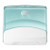 Tork Folded Wiper Dispenser White and Turquoise W4, Wall-Mounted, Performance Range, 654000