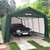 Clarke Heavy Duty Instant Portable Garage Carport - Medium - Green (6.1 x 3.0 x 2.4m)