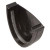 Polyflow Deep Capacity Gutter External Stop End Black | RD507B