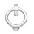 Hardware Solutions - Ring Door Knocker - Polished Chrome - 110 x 143mm