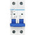 Chint NB1-63C2P40 Miniature Circuit Breaker, 40 A, 2 Pole, C Curve, 6 kA