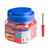 Rawlplug Uno Red 6 x 28MM Universal Wall Plugs + 4 x 35mm Screws - Jar of 250 Plugs + 250 Screws