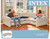 Intex Inflatable Waterproof Flocked Top Surface Corner Living Room Air Mattress