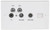 Proception Screened Return Telephone Double Wall Plate with SAT1-SAT2-TV-FM/DAB Port