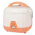 Cuckoo CR-0331 Basic Electric Rice Cooker and Warmer, Nonstick Inner Pot, Made in Korea, 3 Cups, White/Orange