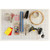Cathedral Products Peg Board with 12 Hooks - White - 56x36cm