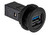 Harting 09454521904 Straight Panel Mount Socket, Type A to A, 3.0 USB Connector