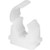 Talon TS10 Single Hinged Pipe Clip, White, 10 mm, Set of 100 Piece