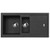 Carron Phoenix Bali 150 Granite Sink Jet Black