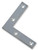 DURATOOL 100mm (4") Corner Plates - Zinc Plated BZP Steel Brackets for Surface Joining, 10 Pack