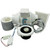 Full Shower Fan Light Kit - 100mm LED Light Chrome & White Bezel