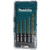 Makita E-15132 SDS-PLUS Metal Drill Bit Set 5-Piece