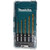 Makita E-15132 SDS-PLUS Metal Drill Bit Set 5-Piece