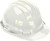 Climax Polyethylene 6-point Safety Helmet - Professional Work Hard Hat - White