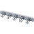 Rittal Manoeuvring panel RAL 7035 1HE pre-assembled with 5 cable guide brackets (steel)
