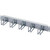 Rittal Manoeuvring panel RAL 7035 1HE pre-assembled with 5 cable guide brackets (steel)