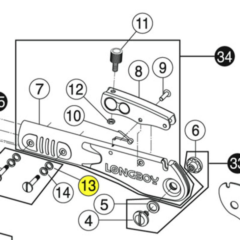 Active slide of M6 Washer