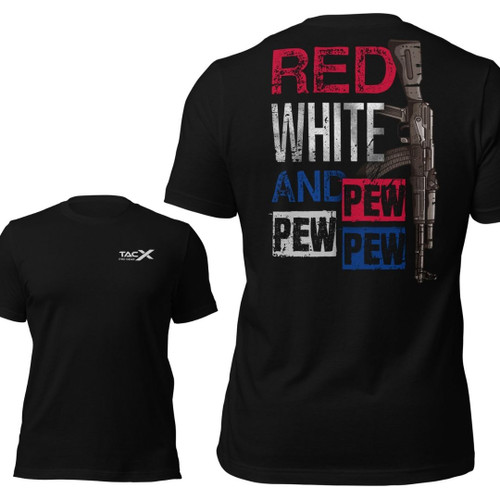 Red White and Pew Pew Shirt