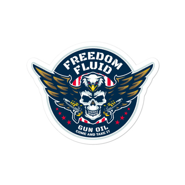 Freedom Fluid Gun Oil Decal