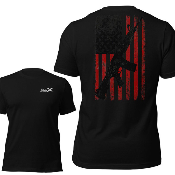 Flag And Rifle Shirt