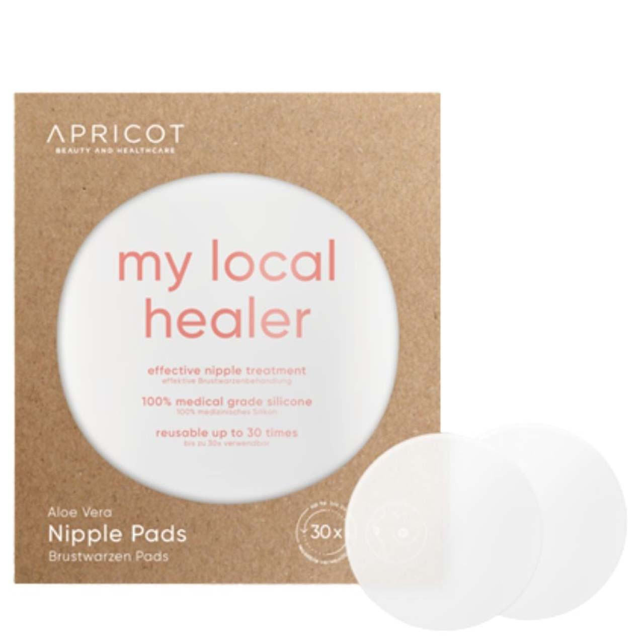 Nipple pads with organic aloe vera - can be used up to 30 times